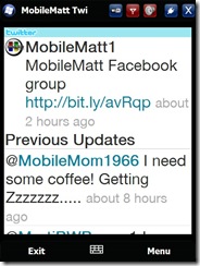 Mobile Matt Twitter