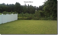 Touch Pro  backyard
